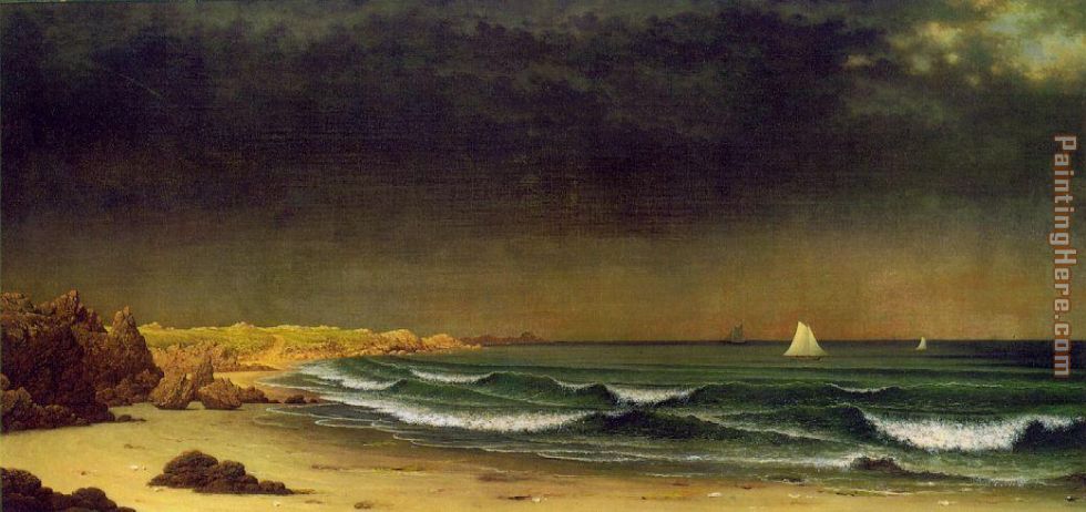 Approaching Storm Beach Near Newport painting - Martin Johnson Heade Approaching Storm Beach Near Newport art painting
